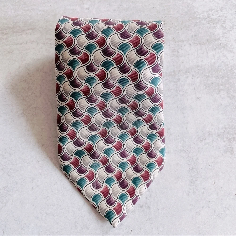 Vintage Oscar de la Renta Couture Collection Tie- Multicolored